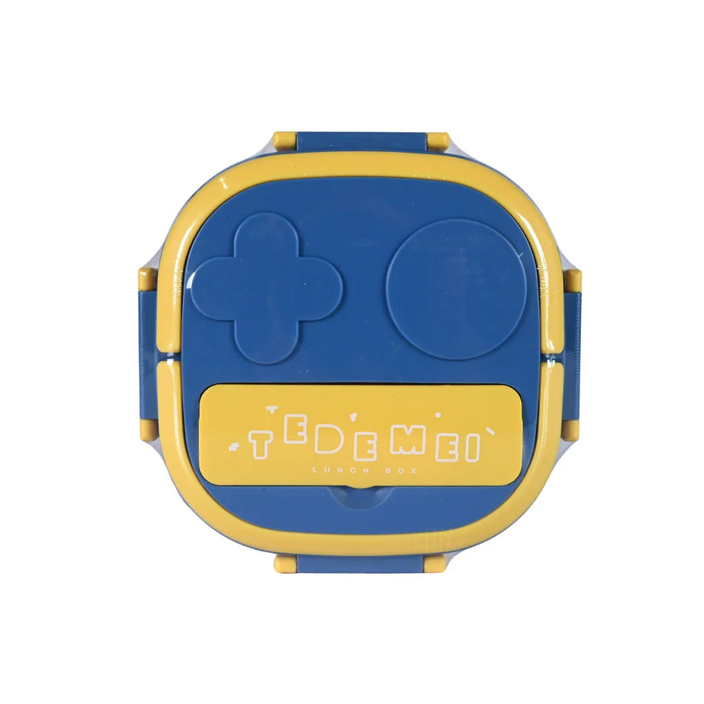 Picture of Blue and Yellow Game Controller Bento Stainless Steel Lunch Box - by Raja Sahib Kids