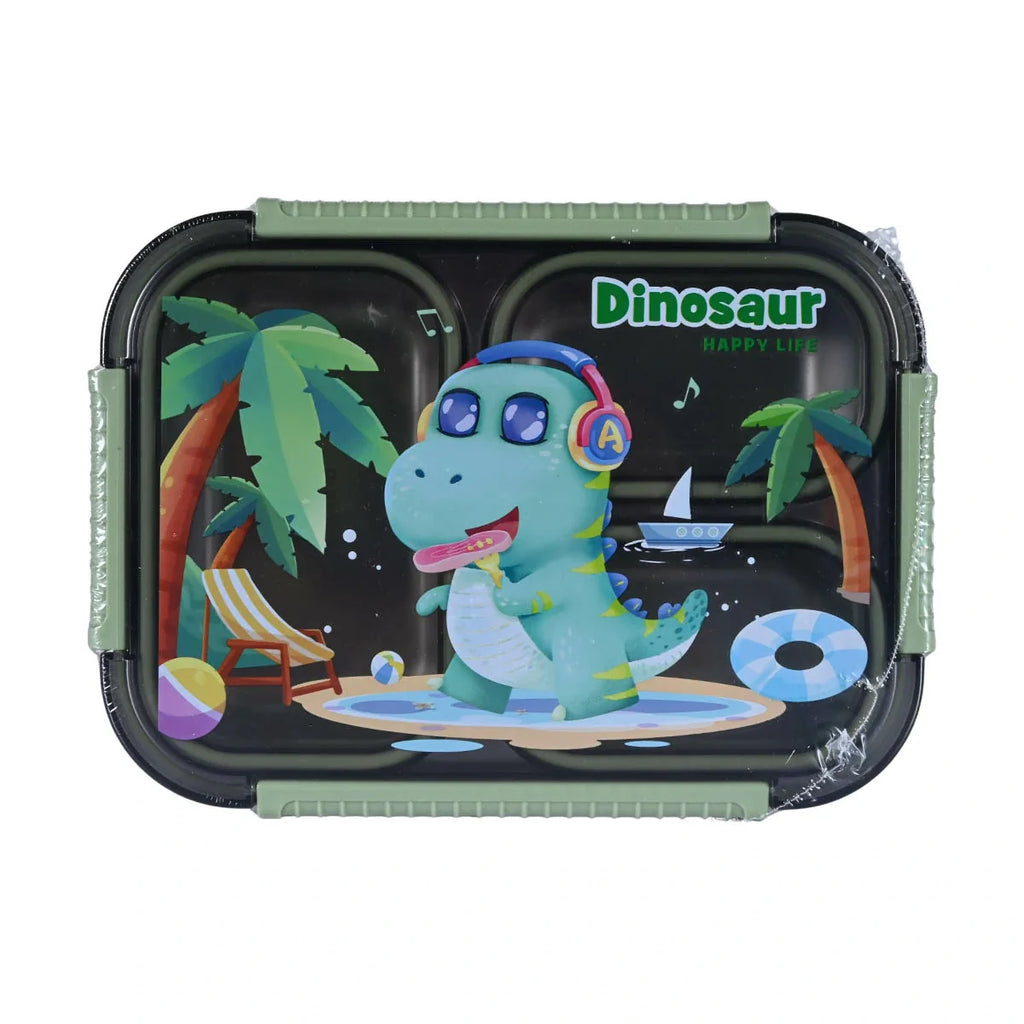 Picture of Cool Green Dinosaur Bento Lunch Box - by Raja Sahib Kids