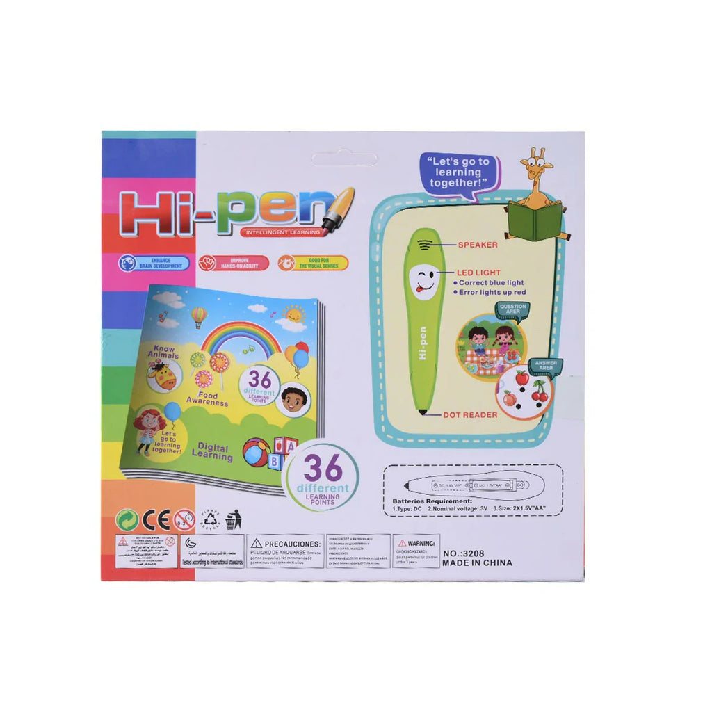 Kit Learning Pen Hi-Pen Interactive Learning Pen - 36 Educational Activities for Kids ...