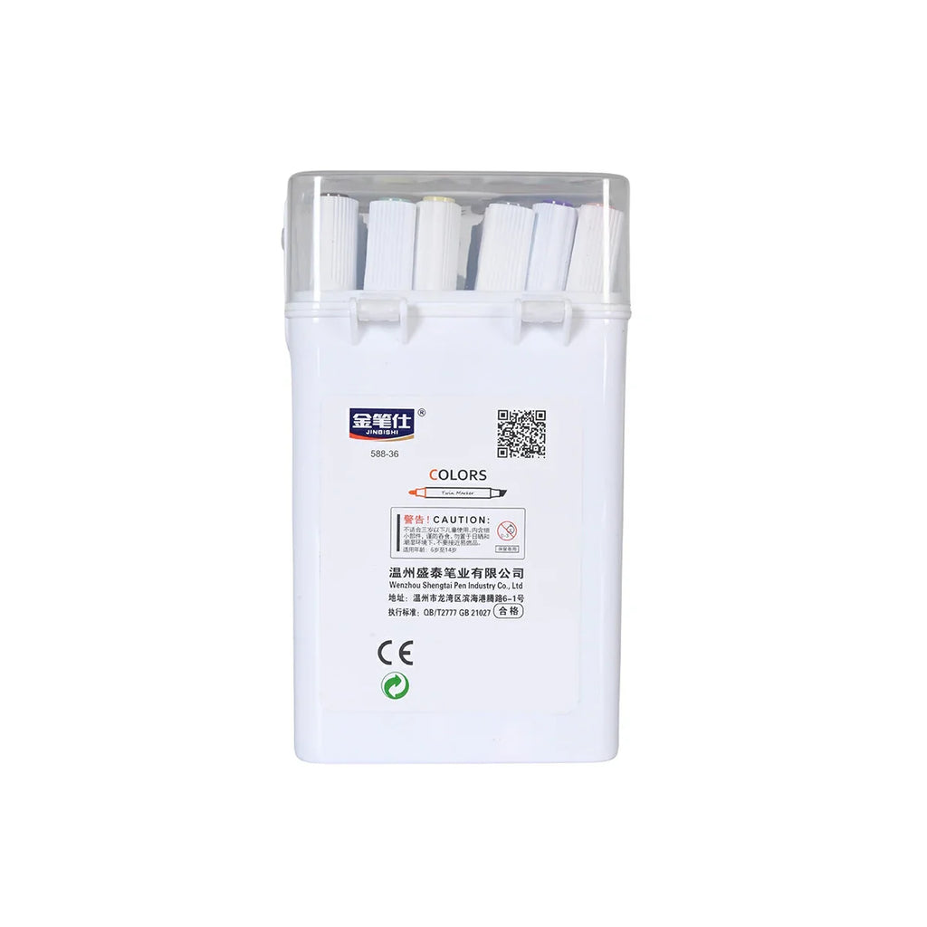 Picture of 36-Color Dual-Tip Markers for Creative Fun - by Raja Sahib Kids