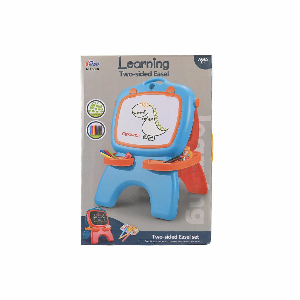 Picture of Learning Two-sided Easel for Kids - Chalkboard & Whiteboard Art Set (Ages 3+) - by Raja Sahib Kids