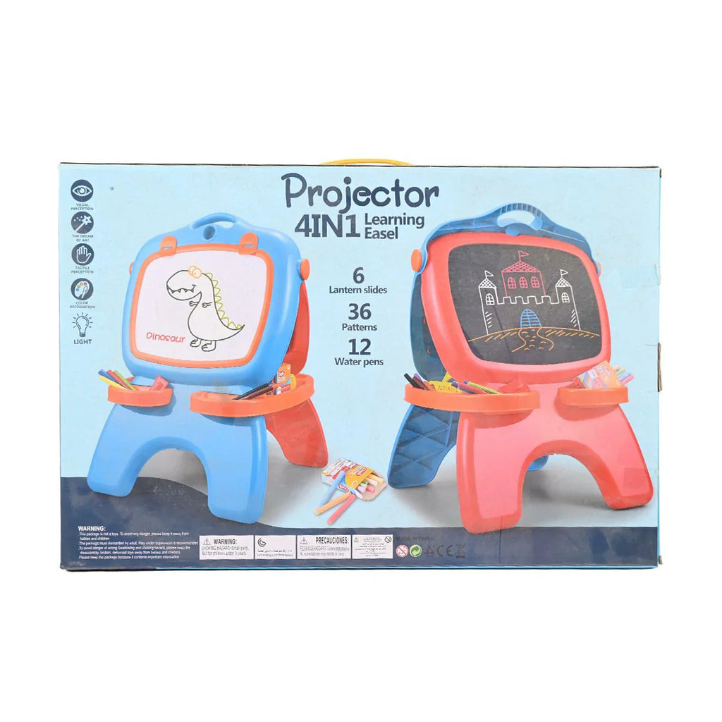 Picture of 4-in-1 Projector Learning Easel for Boys & Girls - Whiteboard, Chalkboard, & Tracing Light (Ages 3+) - by Raja Sahib Kids