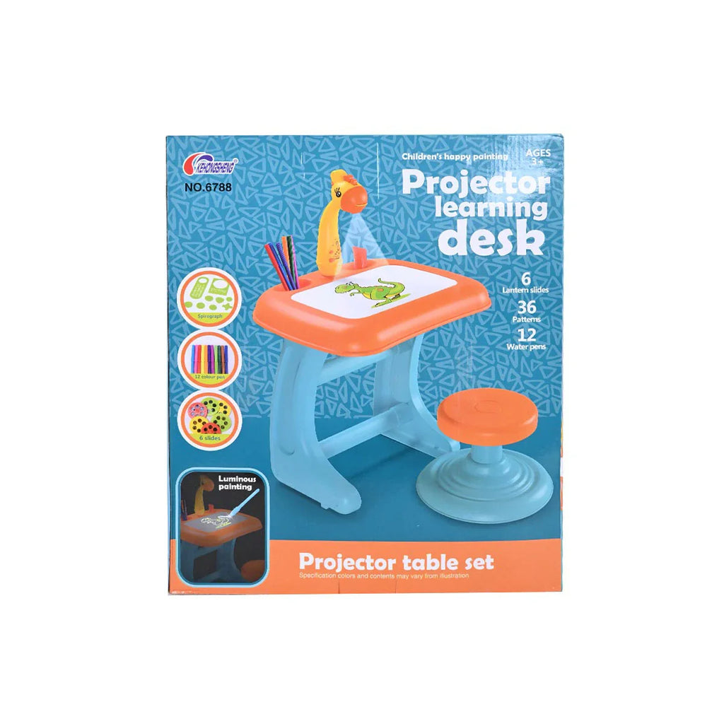 Picture of Projector Learning Table Set With Educational Music And Lights For Kids Blue - by Raja Sahib Kids