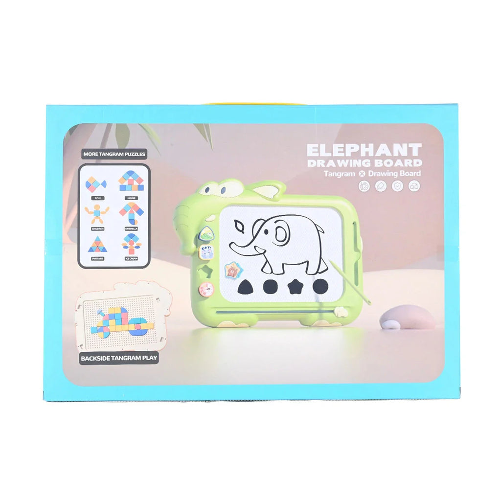 Picture of Elephant Drawing Board & Tangram Play - by Raja Sahib Kids