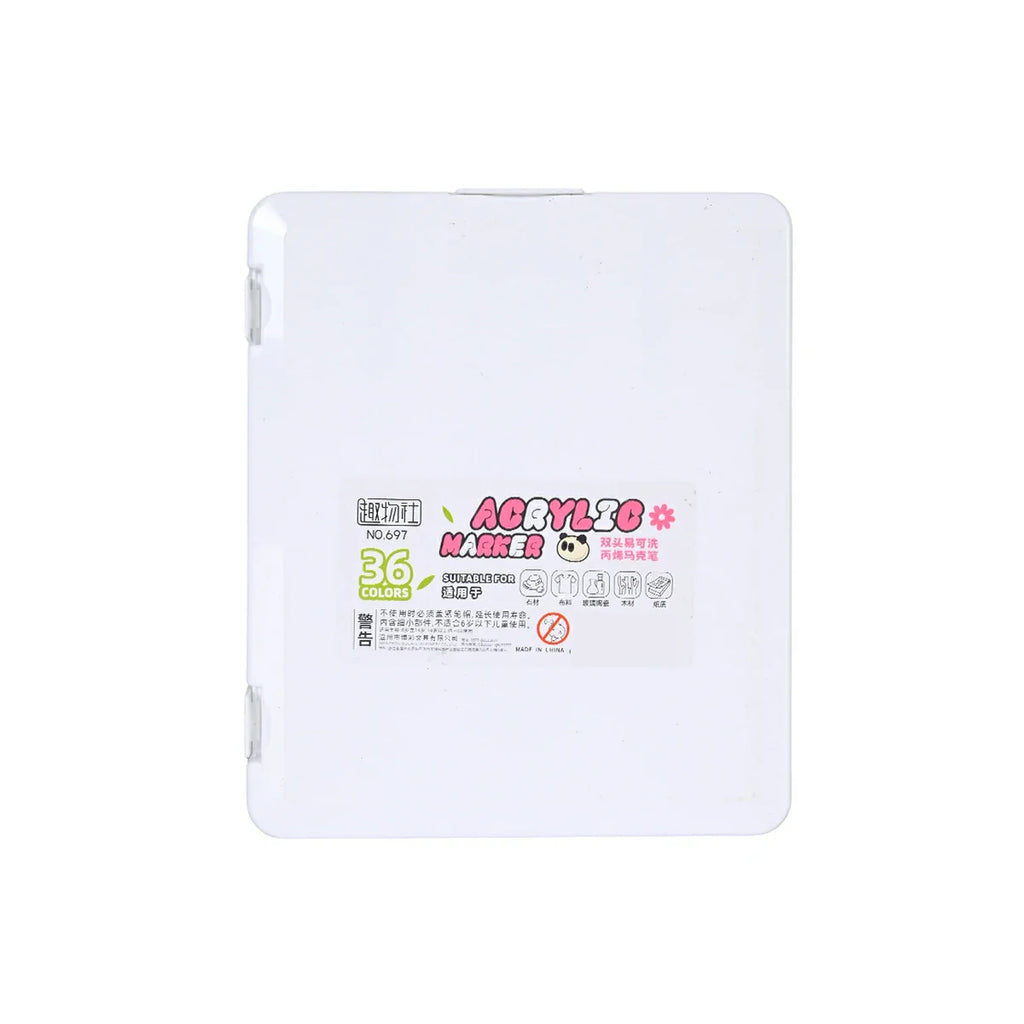 Picture of Super Washable Dual-Tip Acrylic Markers for Multiple Surfaces - by Raja Sahib Kids