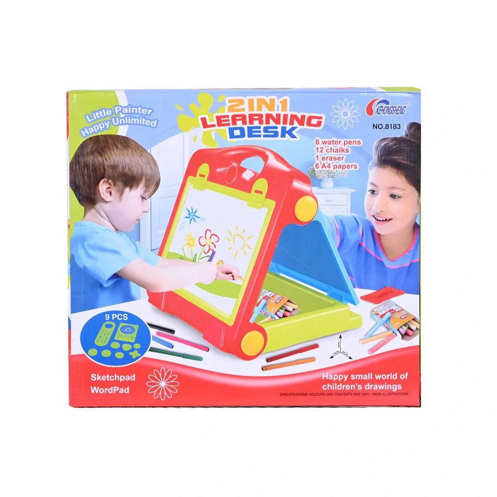 Picture of 2-In-1 Learning Desk Drawing Board For Children Foldable With Carrying Bag - by Raja Sahib Kids