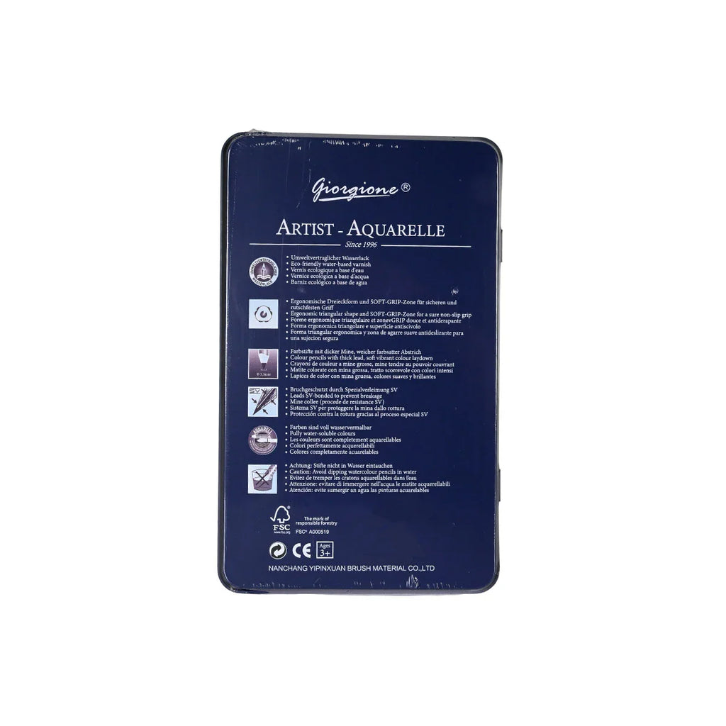 Picture of 12-Piece Ergonomic Water-Soluble Pencil Set for Artists - by Raja Sahib Kids