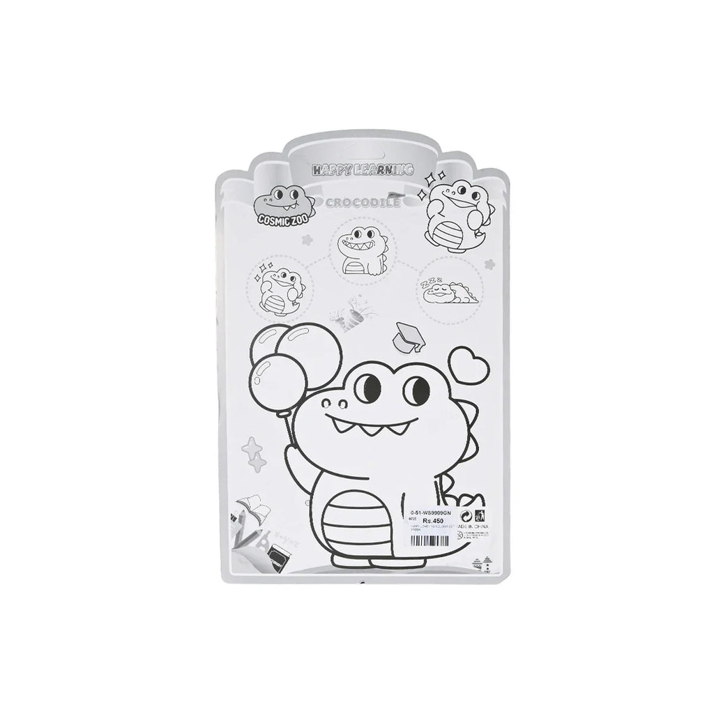 Picture of Kids' Crocodile DIY Coloring and Sticker Set - by Raja Sahib Kids