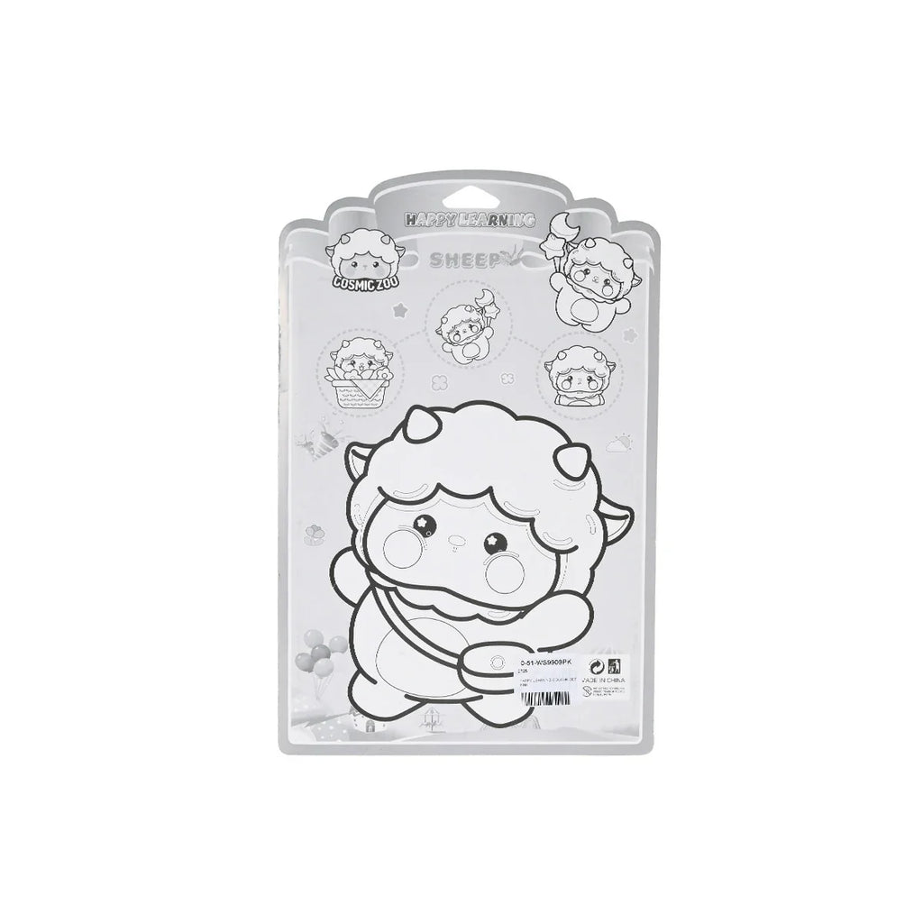 Picture of Kids' Sheep DIY Coloring and Sticker Set - by Raja Sahib Kids