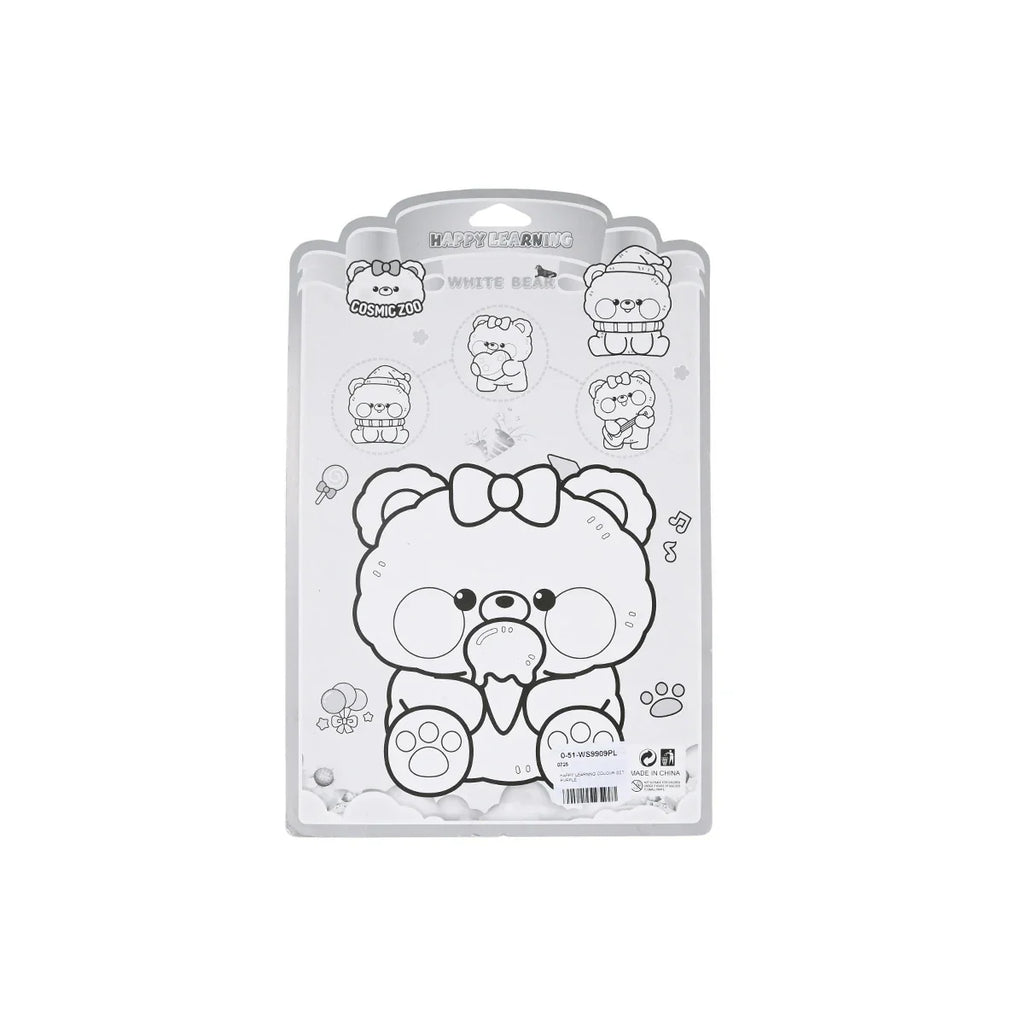 Picture of Kids' White Beer DIY Coloring and Sticker Set - by Raja Sahib Kids