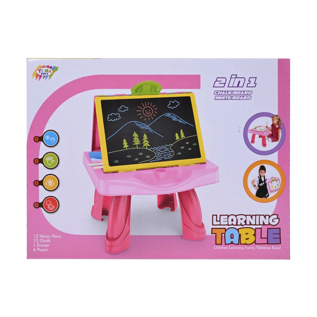 Picture of Children'S Learning Table With Tabletop Easel Interactive And Educational Toy - by Raja Sahib Kids