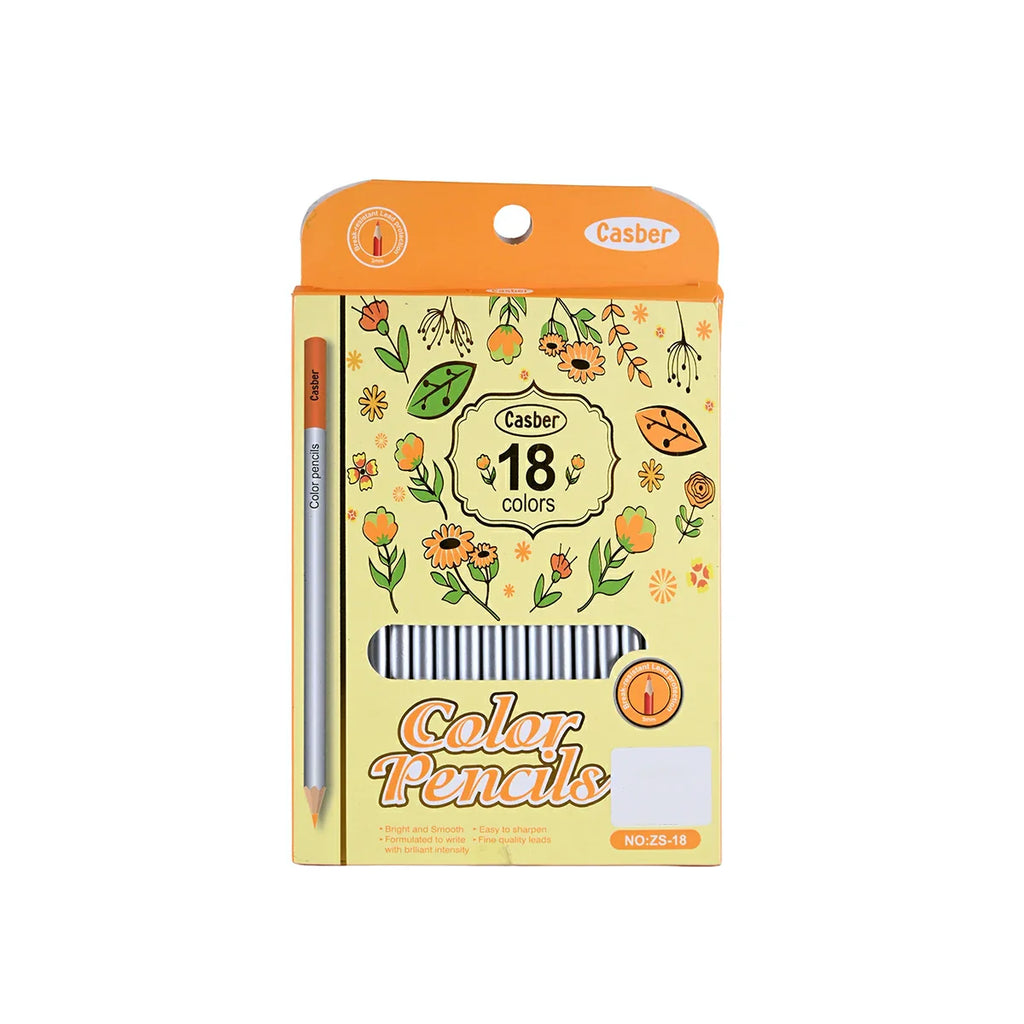 Picture of Casber Brilliant Intensity 18-Color Pencils Set - by Raja Sahib Kids