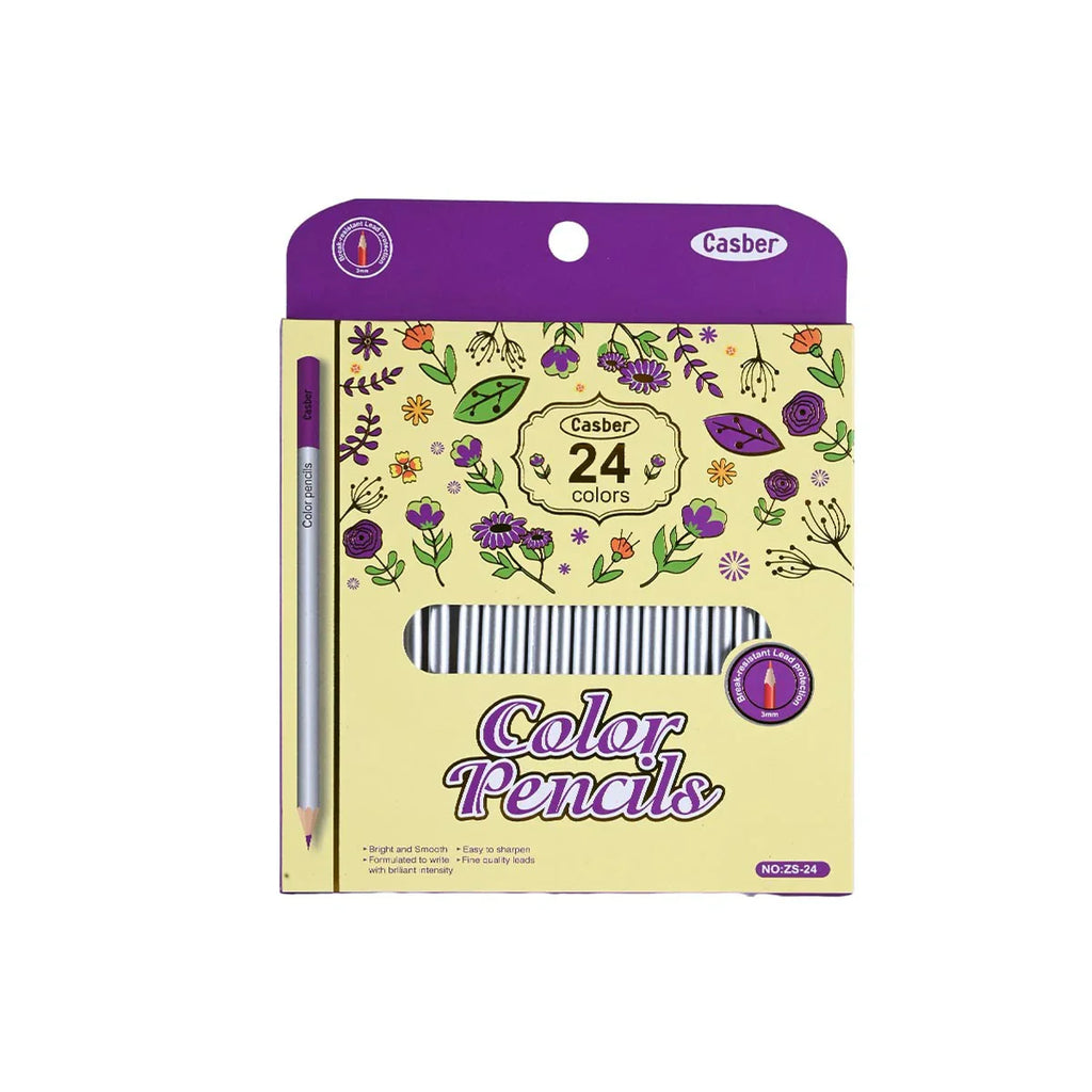 Picture of Casber Brilliant Intensity 24-Color Pencils Set - by Raja Sahib Kids
