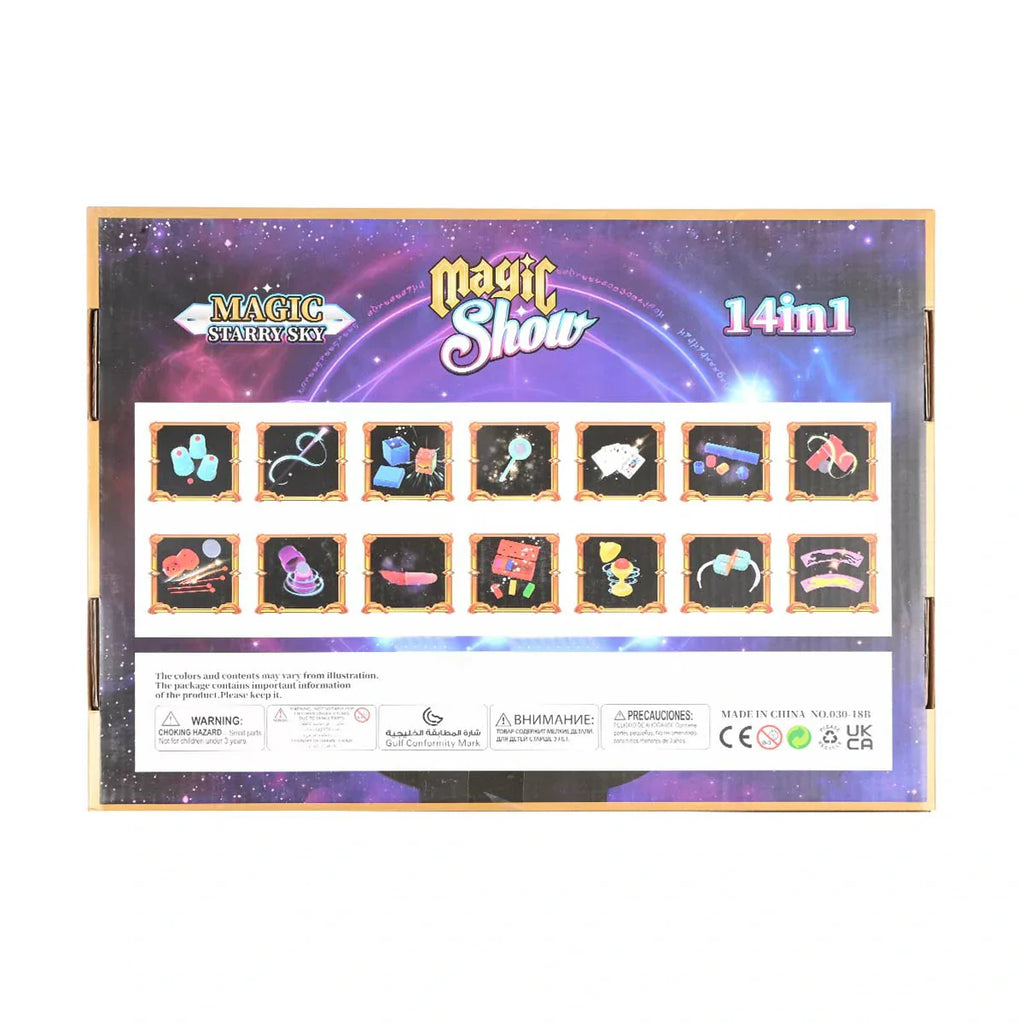 Picture of Magic Starry Sky Magic Show Kit: 14-in-1 Illusion Set for Kids (Ages 6+) - by Raja Sahib Kids