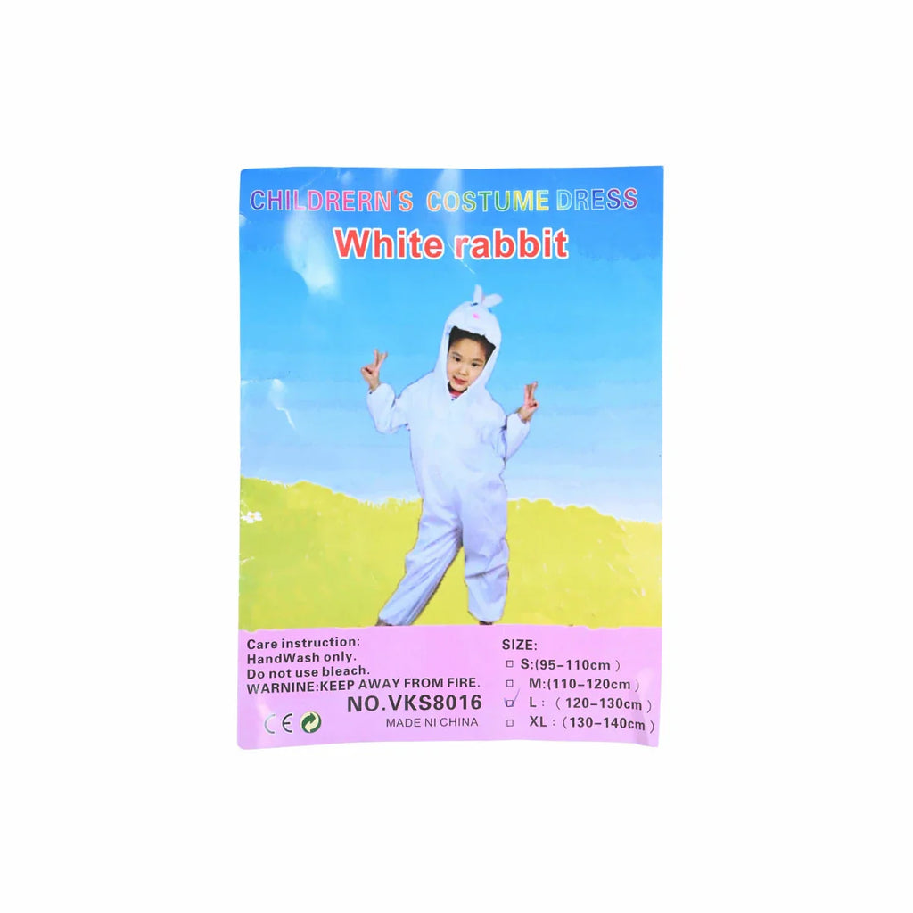 Picture of White Rabbit Costume Kids Cute Hooded - by Raja Sahib Kids