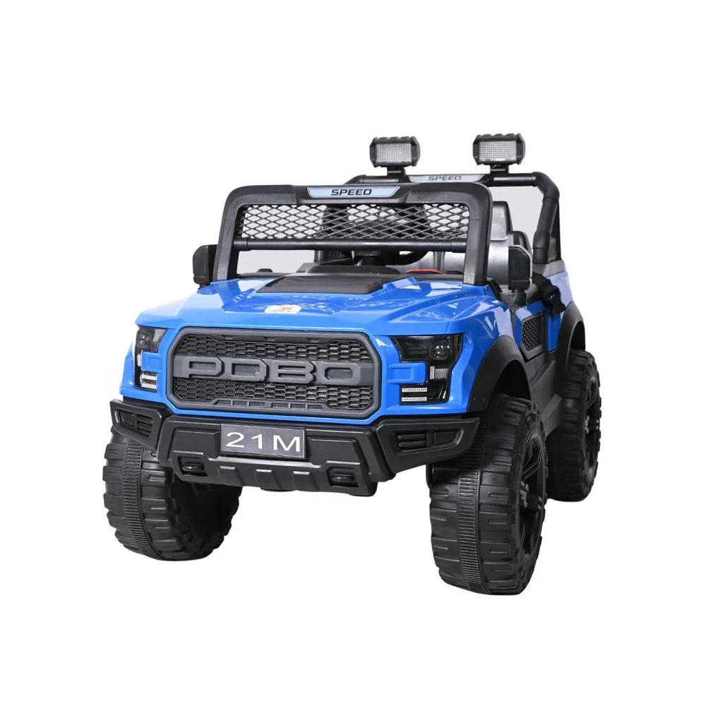 Picture of Battery Operated Sit N' Ride Jeep - Blue - by Raja Sahib Kids