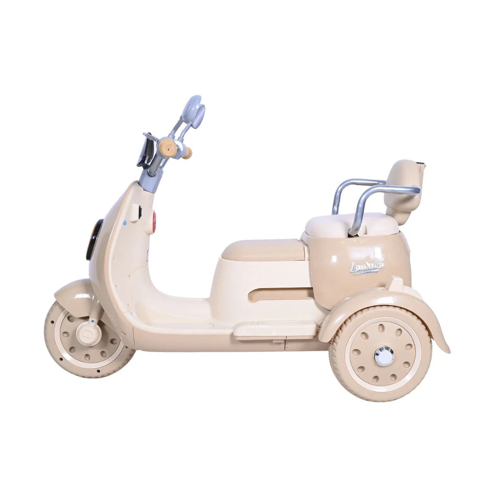 Picture of Battery Operated Sit N' Ride Scooter - Brown - by Raja Sahib Kids