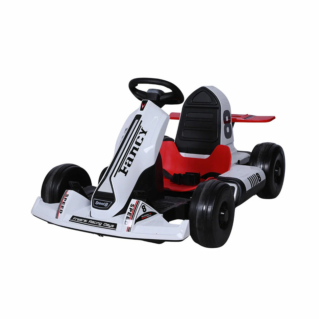 Picture of Battery Operated Sit N' Ride Car - White - by Raja Sahib Kids