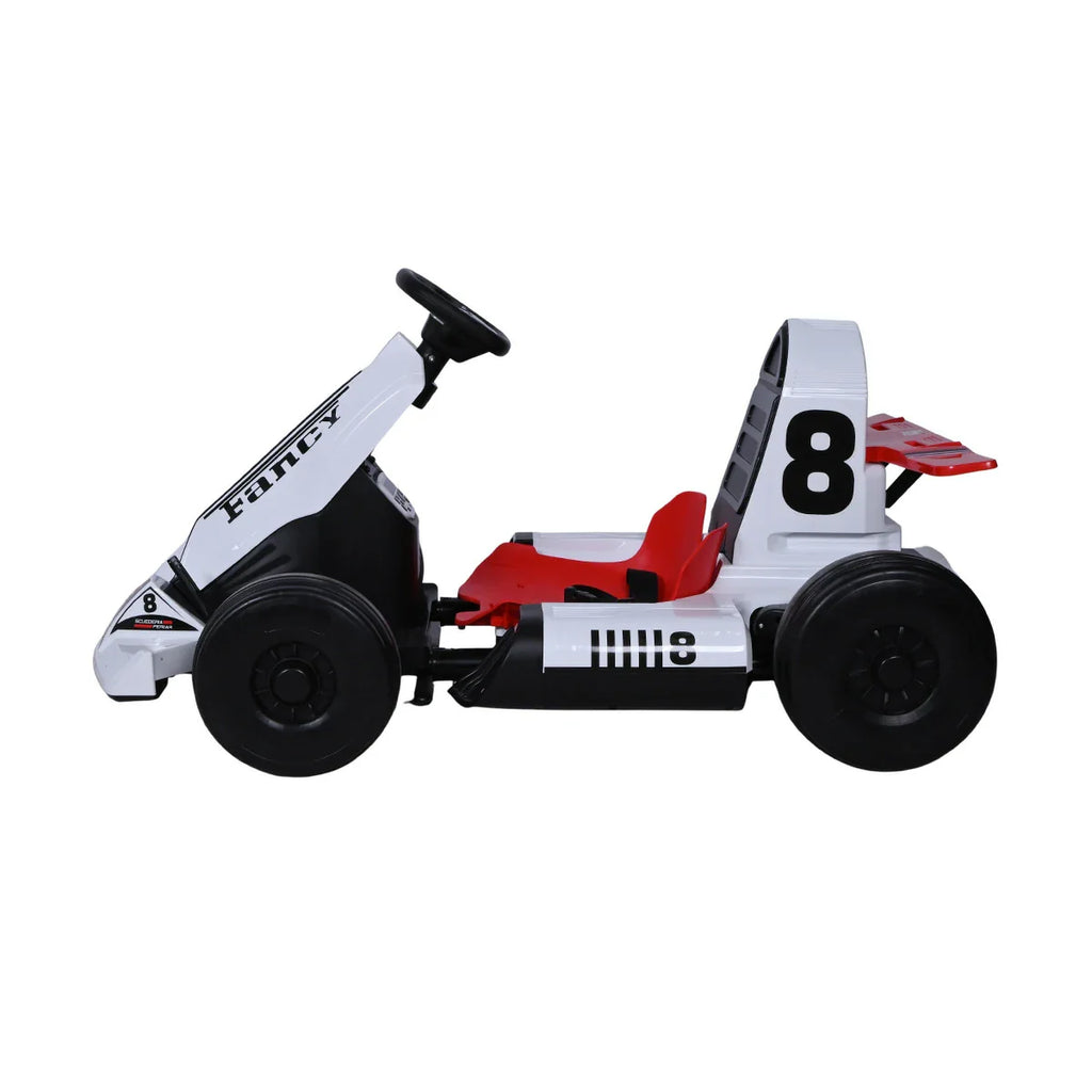 Picture of Battery Operated Sit N' Ride Car - White - by Raja Sahib Kids