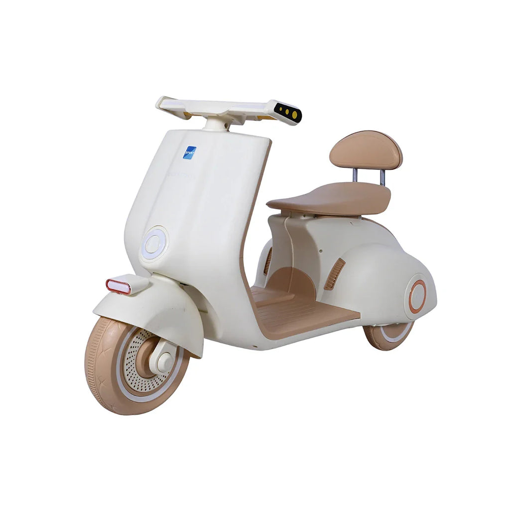 Picture of Battery Operated Sit N' Ride Scooty - Off White - by Raja Sahib Kids