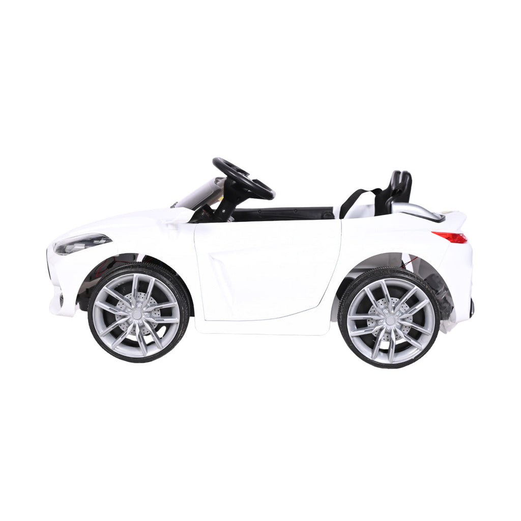 Picture of Battery Operated Sit N' Ride Car - White - by Raja Sahib Kids