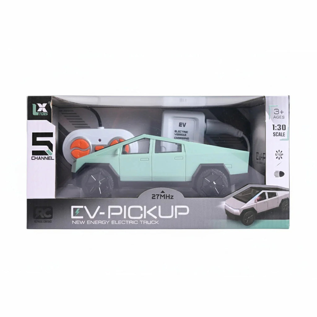Picture of 5-Channel Remote Control EV-PICKUP Truck | 1:30 Scale New Energy Electric Vehicle Toy | 27MHz Action for Ages 3+ - by Raja Sahib Kids