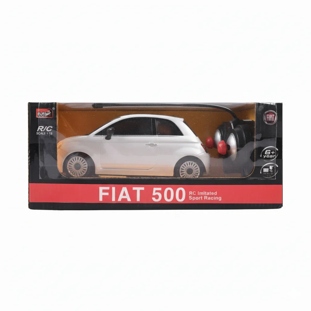 Picture of MZ 1:18 Scale Fiat 500 R/C Imitated Sport Racing Car | Full Function Remote Control Licensed Italian Model Toy - by Raja Sahib Kids