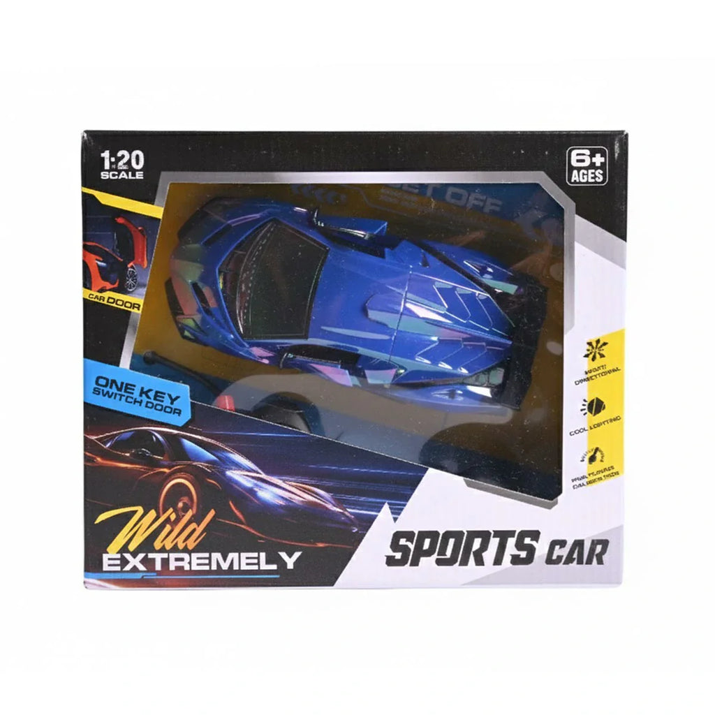 Picture of Wild Extremely R/C Sports Car - 1:20 Scale Full-Function Remote Control Vehicle With One-Key Switch Door And Cool Lighting - by Raja Sahib Kids