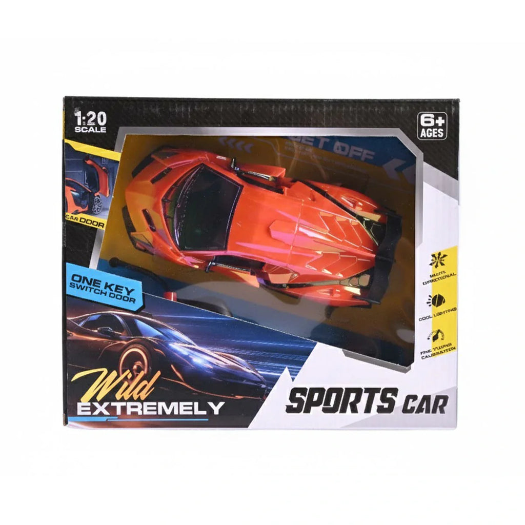 Picture of Wild Extremely R/C Sports Car - 1:20 Scale Full-Function Remote Control Vehicle With One-Key Switch Door And Cool Lighting - by Raja Sahib Kids