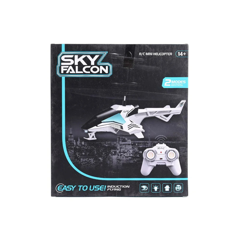 Picture of Sky Falcon No. 355 R/C Mini Helicopter | Easy-to-Use 2-Mode Induction Flying - by Raja Sahib Kids