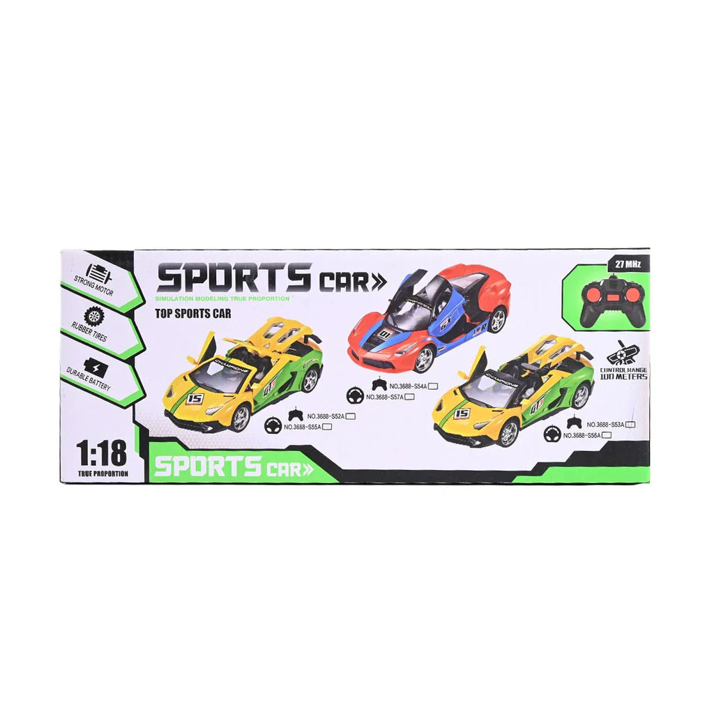 Picture of 1:18 Scale High Speed RC Sports Car | Top Sports Car with Strong Motor & Rubber Tires - by Raja Sahib Kids