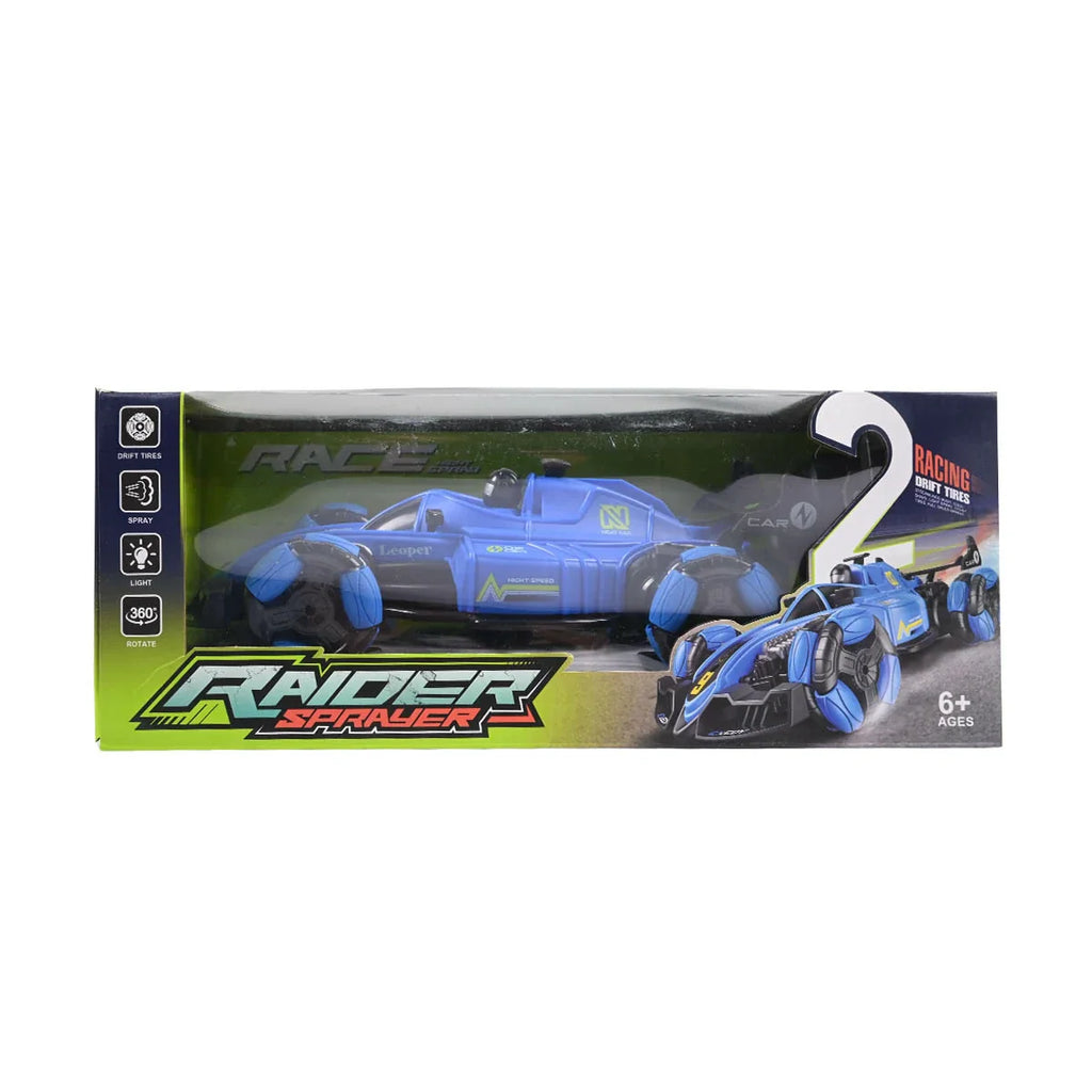 Picture of Raider Sprayer RC Racing Car - 1:16 Scale Stunt Car with Lights, 360° Rotation, and Mist Spray Effect - by Raja Sahib Kids