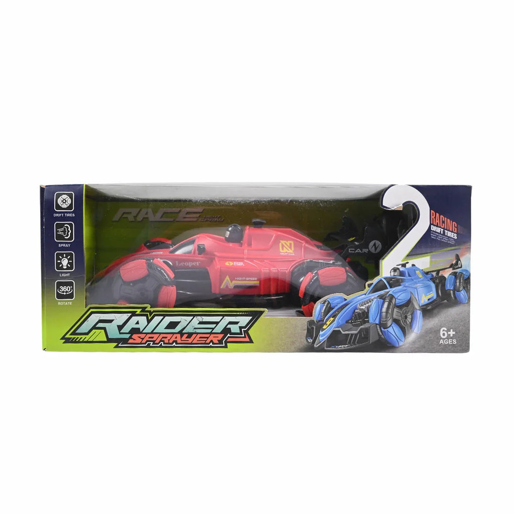 Picture of Raider Sprayer RC Racing Car - 1:16 Scale Stunt Car with Lights, 360° Rotation, and Mist Spray Effect - by Raja Sahib Kids