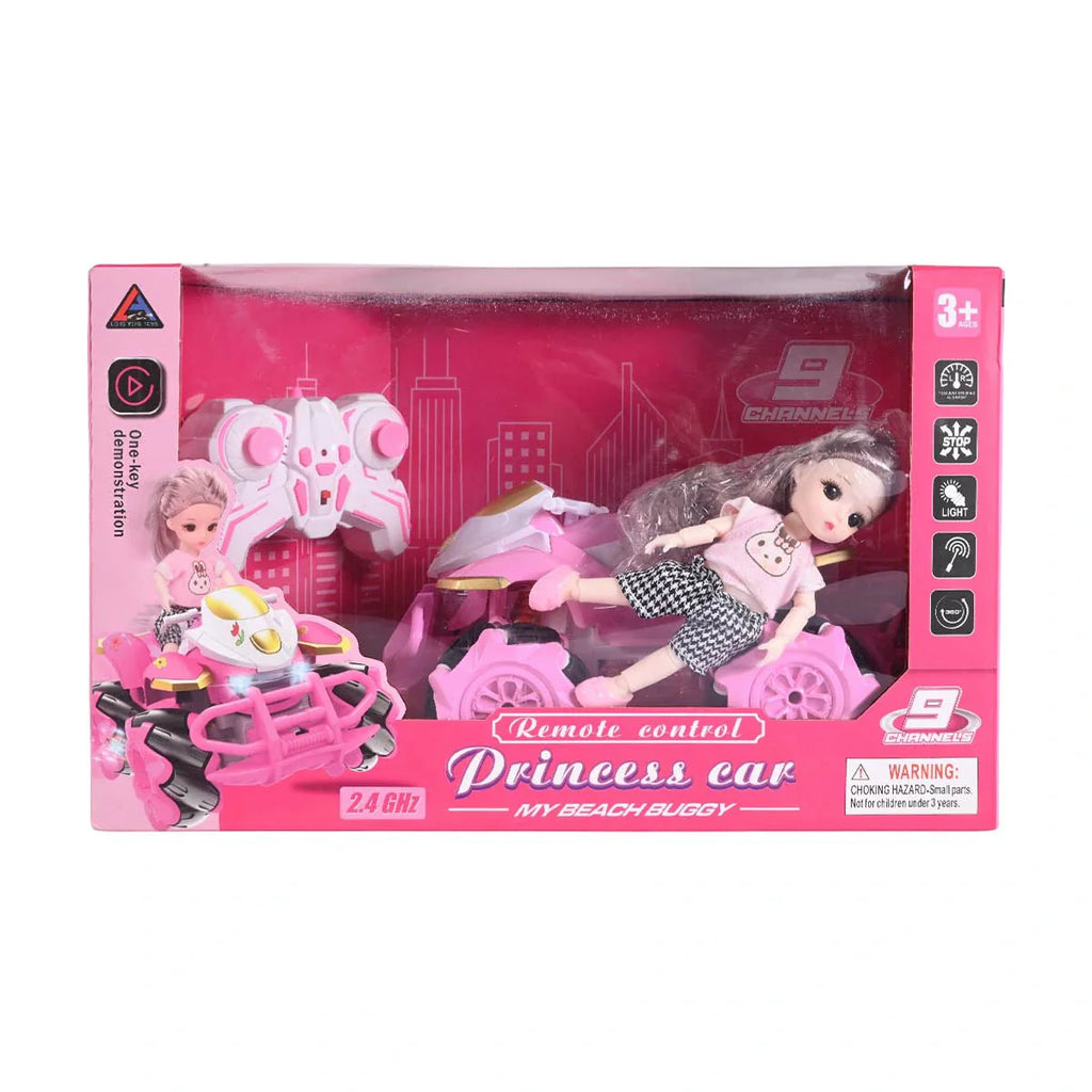 Picture of 9 Channels R/C Princess Car - My Beach Buggy | Exclusive Remote Control Vehicle with Doll & Light Effects | Ages 3+ - by Raja Sahib Kids