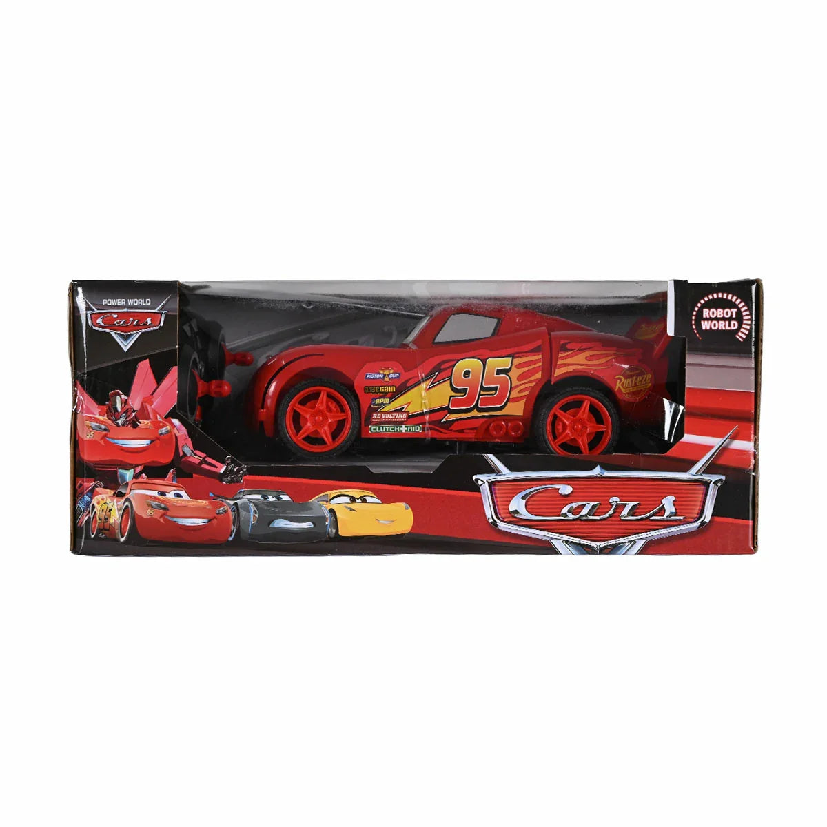 Cars Robot World RC Transforming Toy - Lightning McQueen – Raja