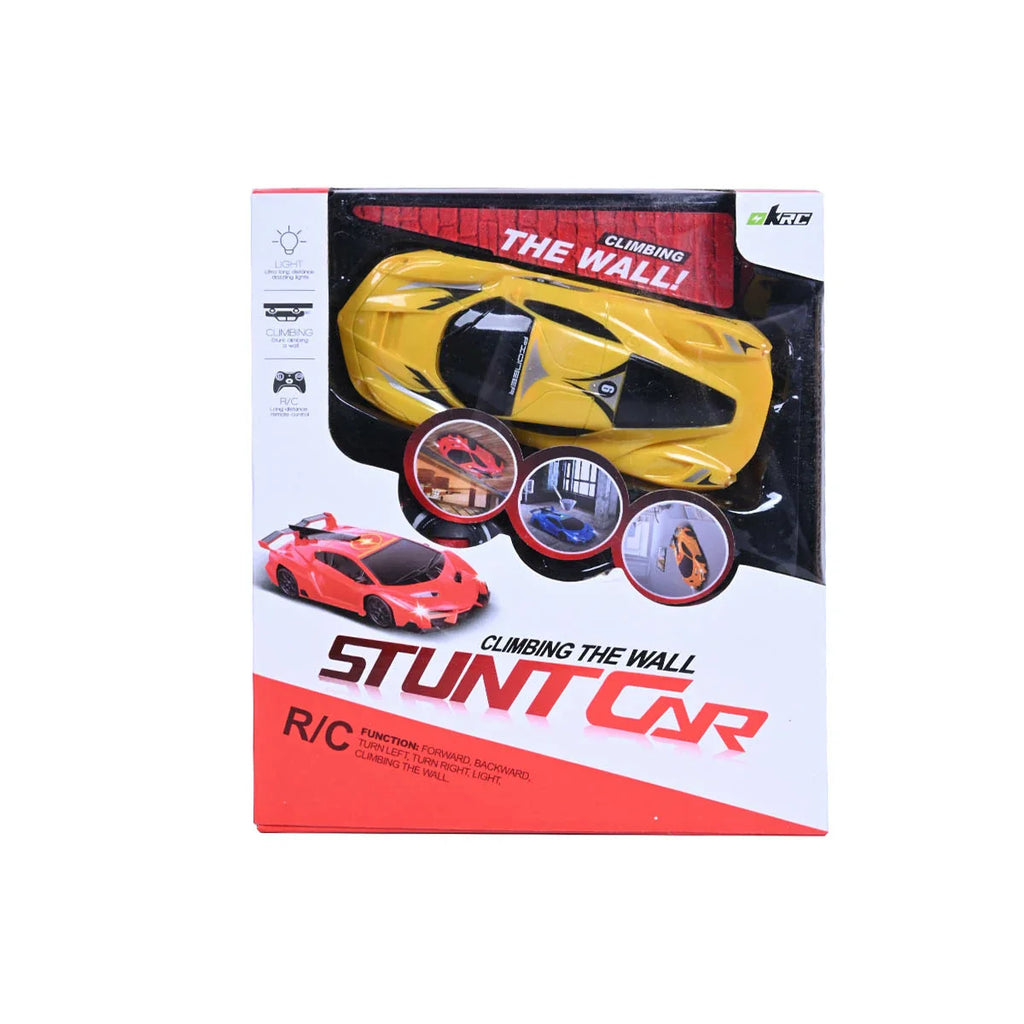 Picture of Remote Control Climbing The Wall Stunt Car Yellow - by Raja Sahib Kids