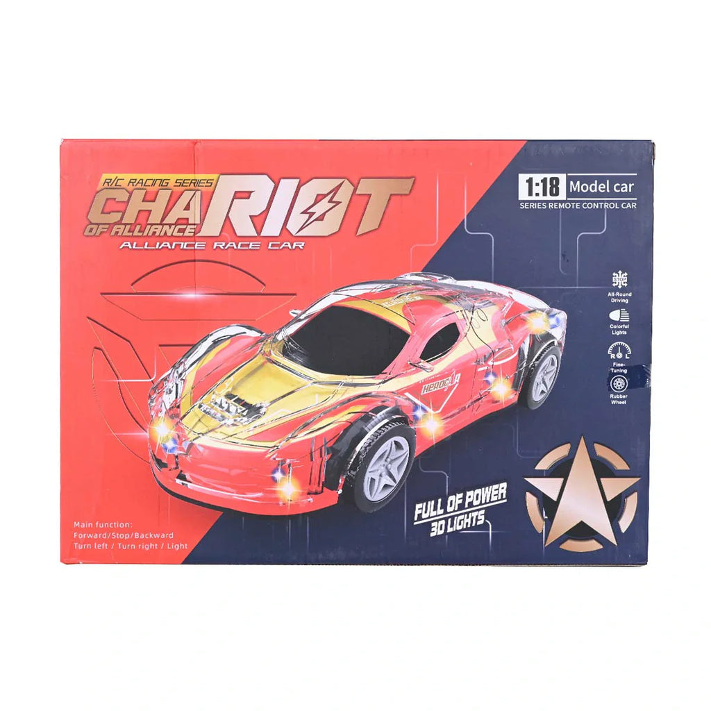 Picture of Remote Control 1:18 Scale Model Car With 3D Lights Chariot - by Raja Sahib Kids