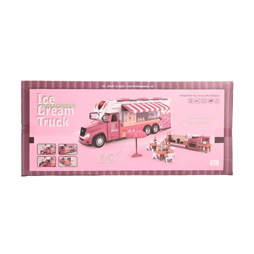 Picture of Delicious Pink Remote Control Ice Cream Truck & Play Set Vogue - by Raja Sahib Kids