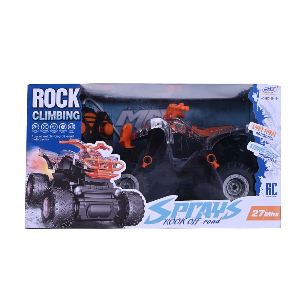 Picture of RC Rock Climbing Spray ATV | 4x4 Off-Road Stunt Motorcycle with Light & Music - by Raja Sahib Kids