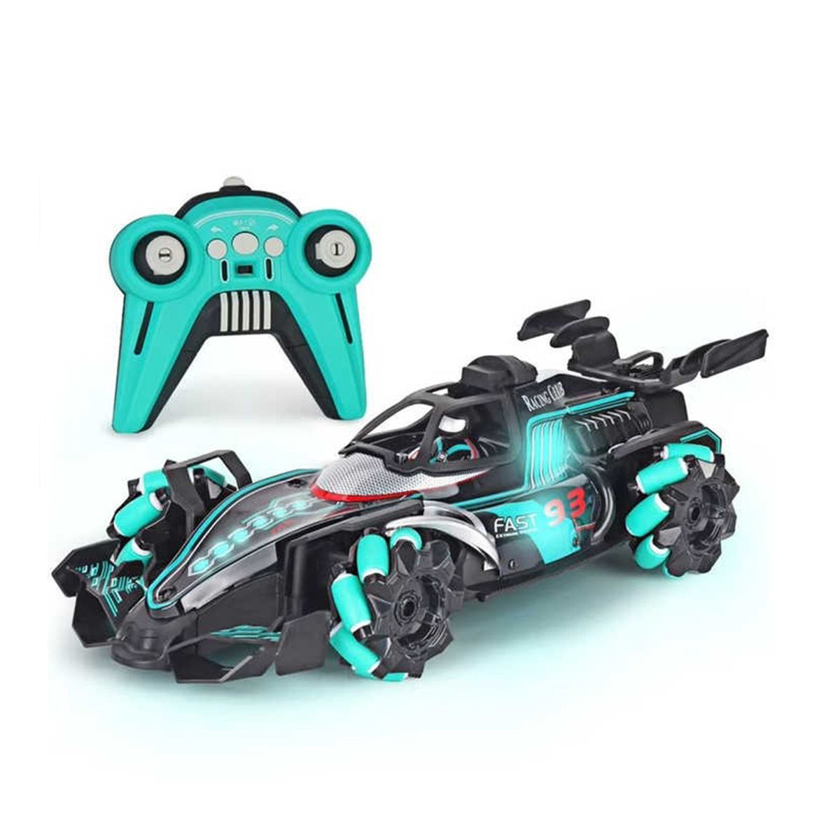 Car Rc W Light Dual Racer High-Speed 2.4Ghz Rc Racing Car With Light & Spray 360° Watch Gesture ...