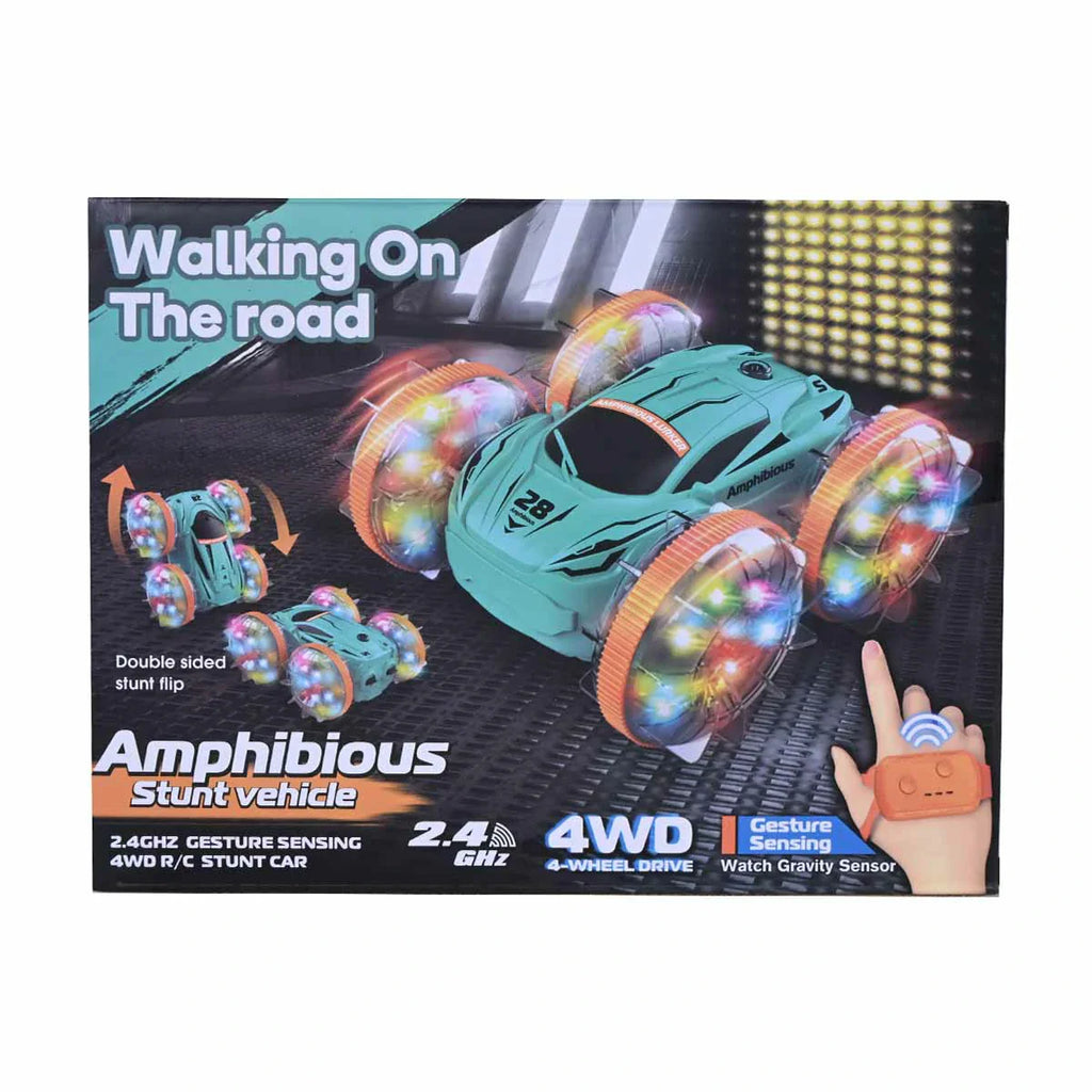 Picture of 2.4Ghz Gesture Sensing 4Wd Remote Control Stunt Car - by Raja Sahib Kids