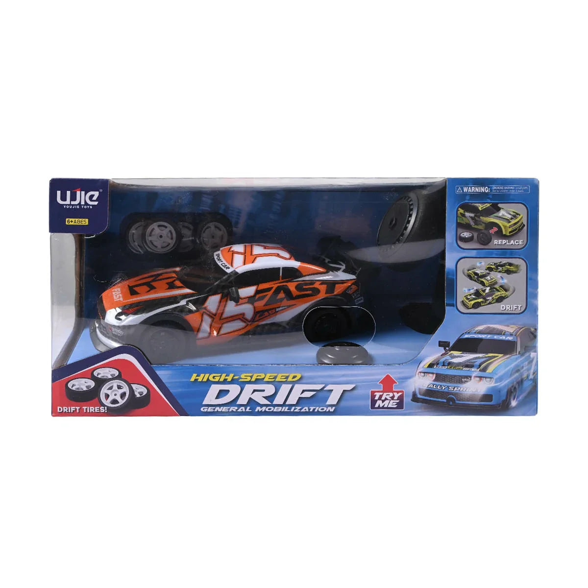 High-Speed RC Drift Car - General Mobilization Racing Toy with LED Lig ...