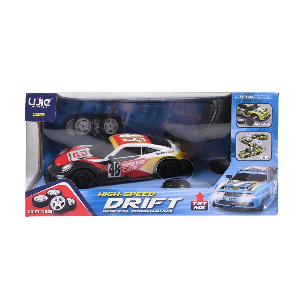 Picture of UJI Toys '48' Competition RC Drift Car Set - High-Speed Remote Control Vehicle with Dual Tire System (Drift & Race) - by Raja Sahib Kids