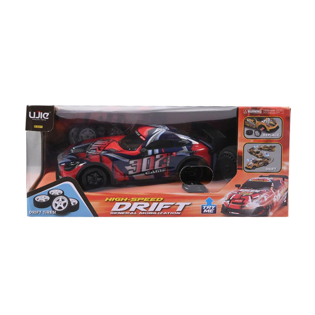 Picture of UJI "302" High-Speed RC Drift Car - General Mobilization Racing Toy with Interchangeable Tires - by Raja Sahib Kids