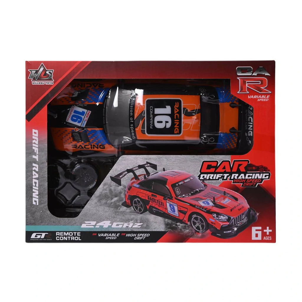1:16 Scale 4WD Remote Control Drift Racer | Orange & Blue Edition ...