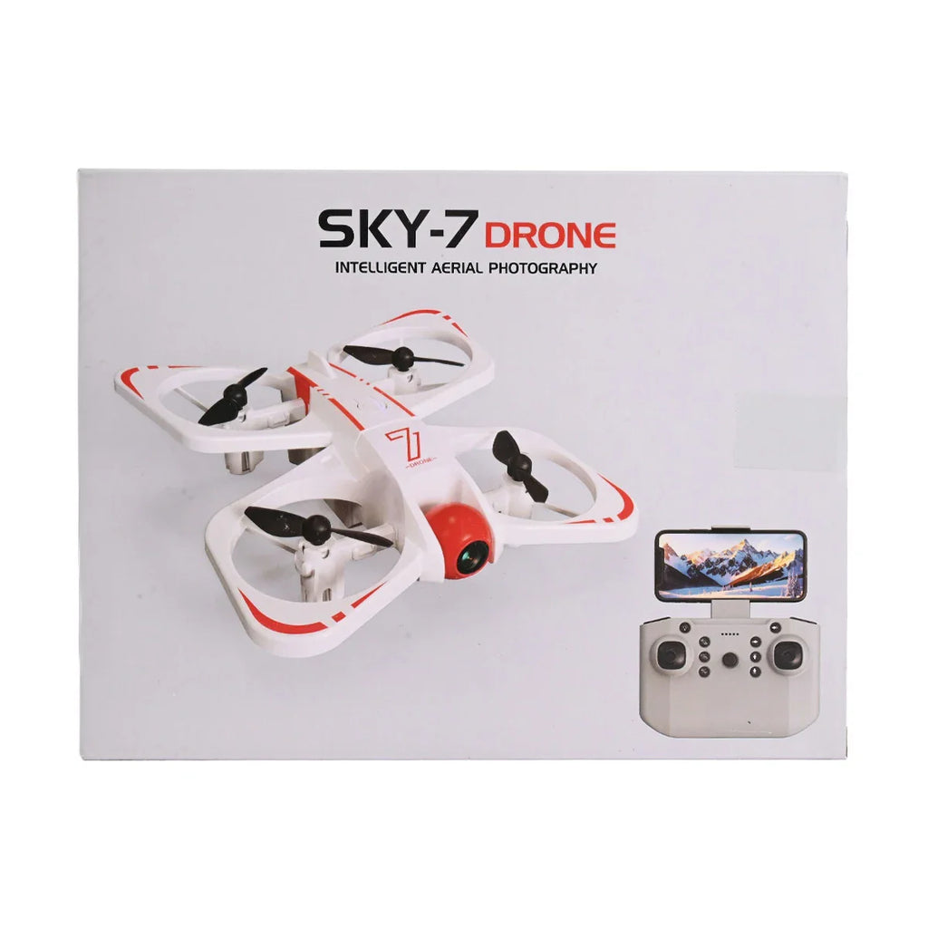 Picture of SKY-7 Intelligent Aerial Photography Drone | 90° Electric Adjustment, Trajectory Flight (2.4 GHz) - by Raja Sahib Kids