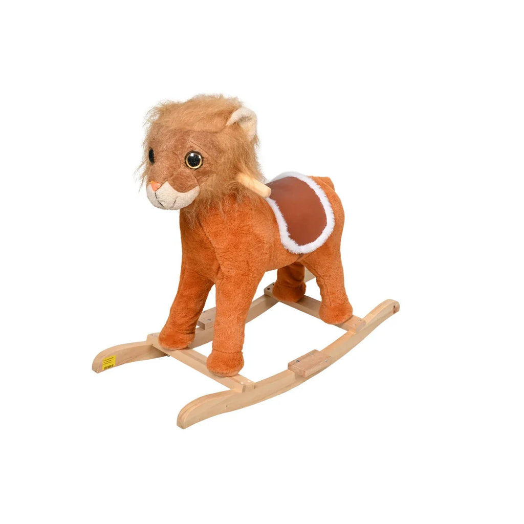 Picture of Deluxe Plush Lion Rocker Toy for Kids - Fun Safari Adventure Ride - by Raja Sahib Kids