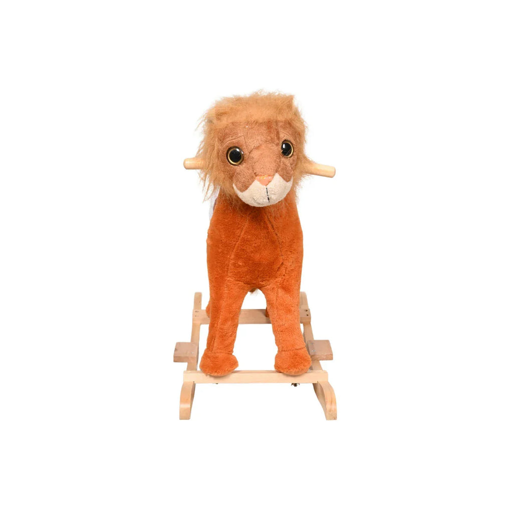 Picture of Deluxe Plush Lion Rocker Toy for Kids - Fun Safari Adventure Ride - by Raja Sahib Kids