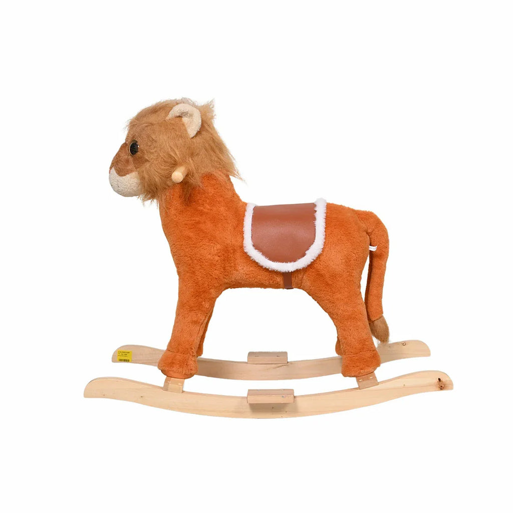 Picture of Deluxe Plush Lion Rocker Toy for Kids - Fun Safari Adventure Ride - by Raja Sahib Kids