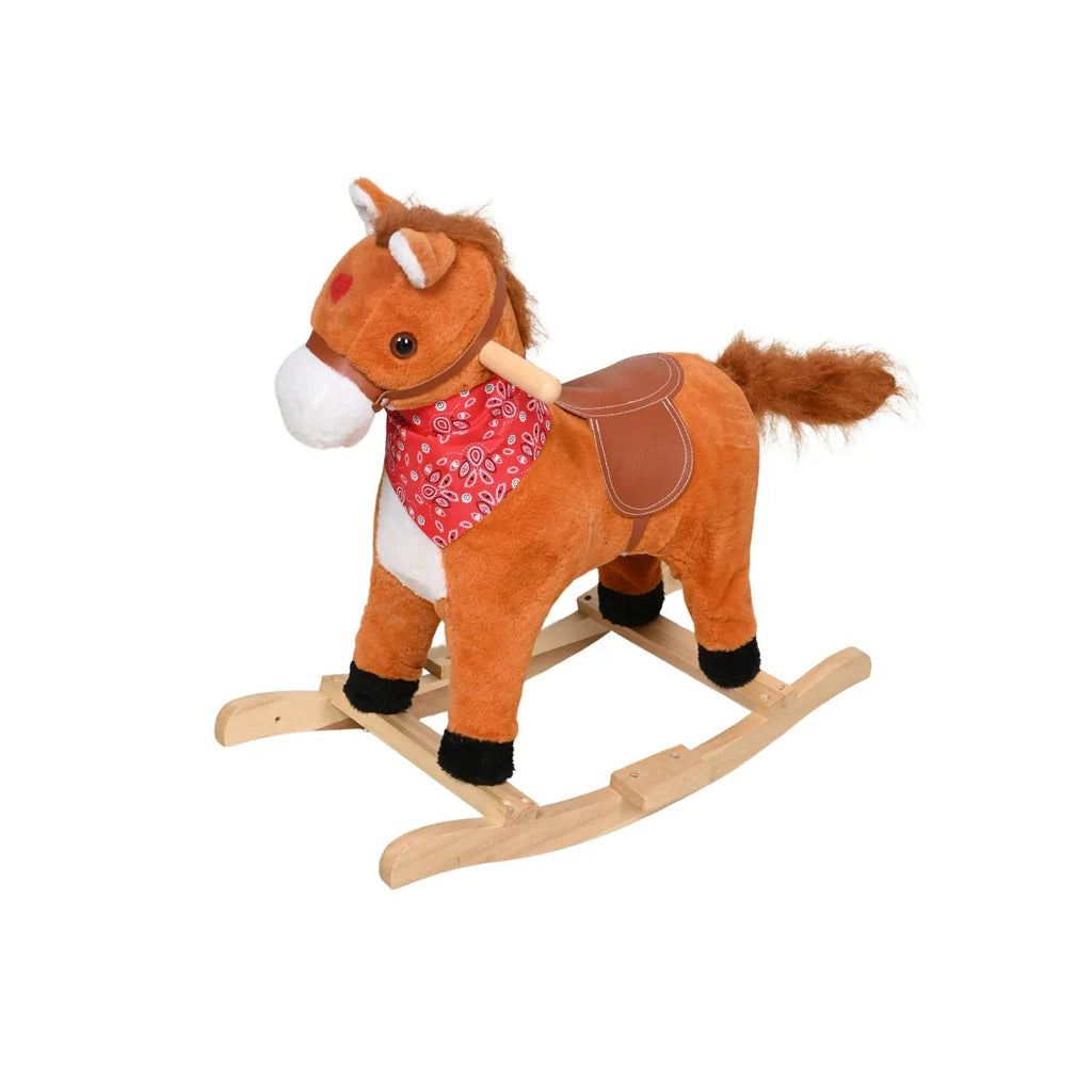 Picture of Deluxe Wooden Base Rocker: Cowboy Horse or Magical Unicorn Ride-On Toy for Kids - by Raja Sahib Kids